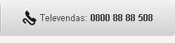 Televendas: 0800-88-88-508